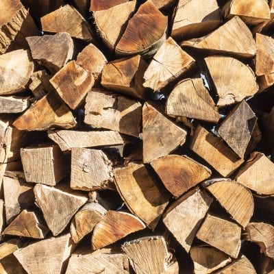 up close photo of Firewood stacked