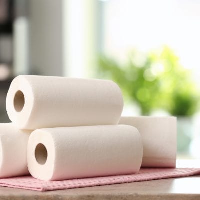 photo of rolls of paper towels